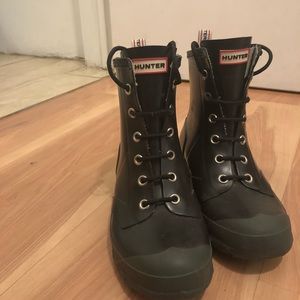 Hunter Lace-Up Rain Boots